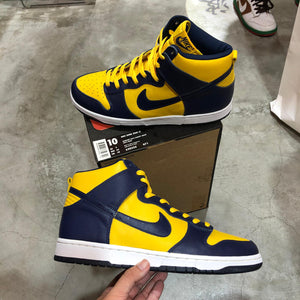 DS 1999' Nike Dunk High LE MIDNIGHT NAVY VARSITY MAIZE