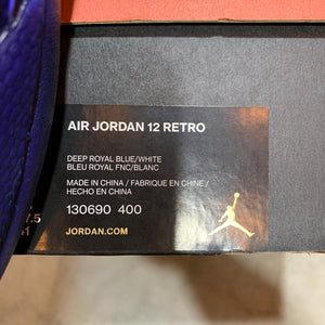 DS 2016' Nike Air Jordan 12s DEEP ROYAL BLUE