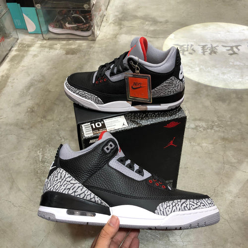 DS 2018' Nike Air Jordan 3s BLACK CEMENT