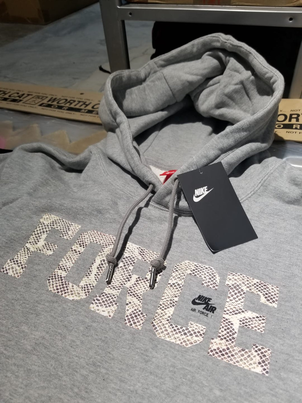 2018' RARE DS ATMOS Cocoa Snake Nike Air Force Hoodie COMPLEX CON EXCLUSIVE