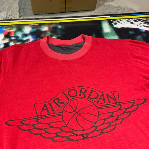 1985' Vintage Original Nike Air Jordan 1s Reverse WING LOGO TEE S