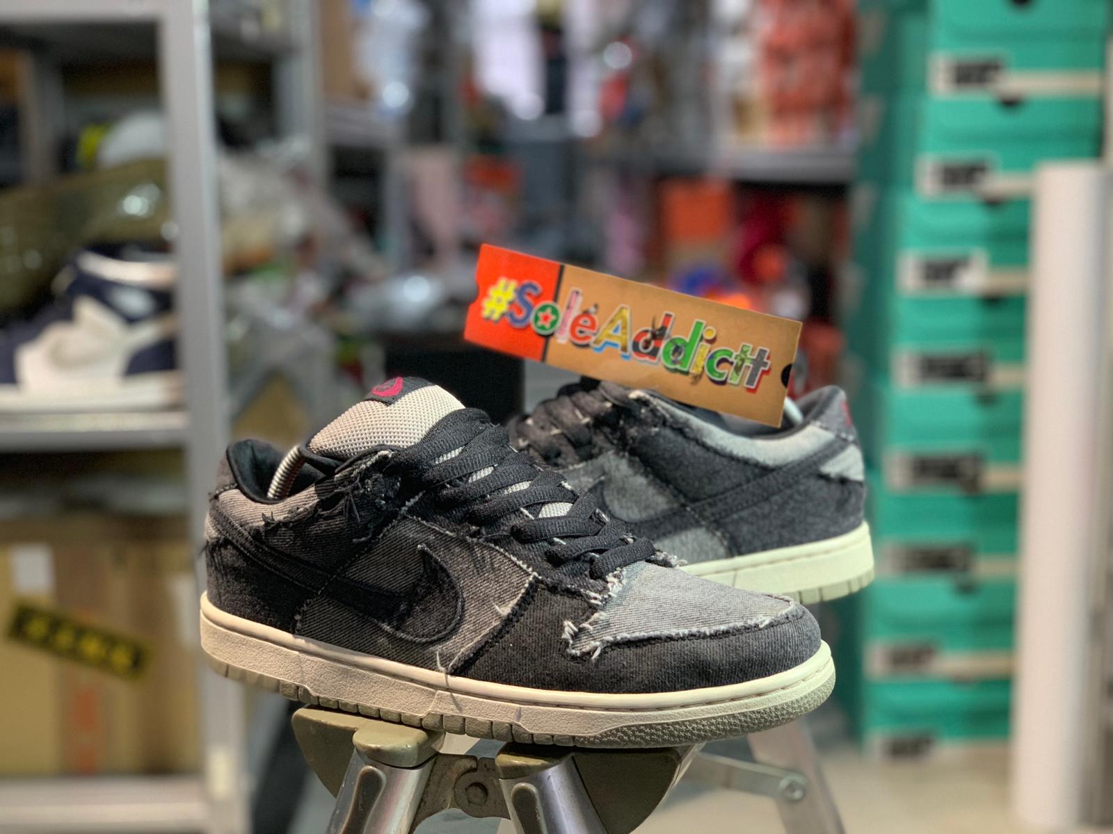 NIKE DUNK LOW PRO SB MEDICOM 2 黒熊 DENIM