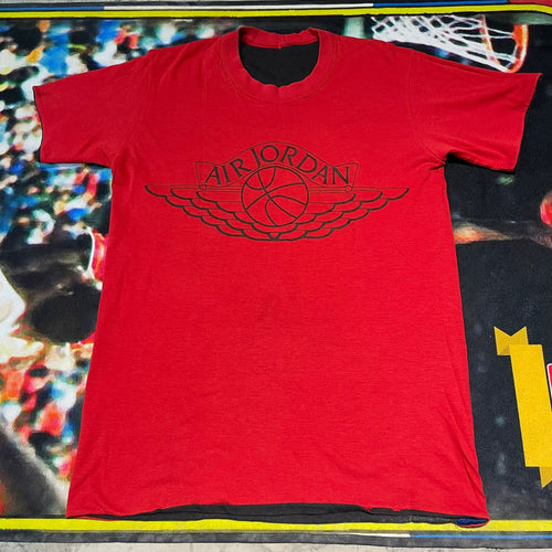 1985' Vintage Original Nike Air Jordan 1s Reverse WINGS LOGO TEE M