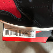 Load image into Gallery viewer, DS 2018&#39; Nike Air Jordan 1s BRED TOE
