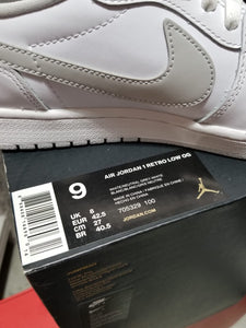 DS 2015' Nike Air Jordan 1s Low WHITE NEUTRAL
