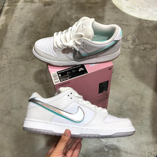 DS 2018' Nike Dunk Low Pro SB WHITE DIAMOND SUPPLY Co