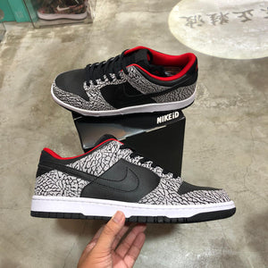 DS 2013' Nike Dunk Low ID BLACK CEMENT