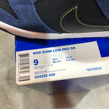 Load image into Gallery viewer, DS 2012&#39; Nike Dunk Low Pro SB MIDNIGHT NAVY BLACK