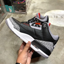 Load image into Gallery viewer, DS 2018&#39; Nike Air Jordan 3s BLACK CEMENT