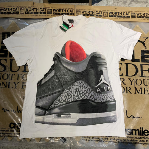 DS 2003'-2004' Vintage Nike Air Jordan 3s III FIRE RED Shoes Graphic T-Shirt